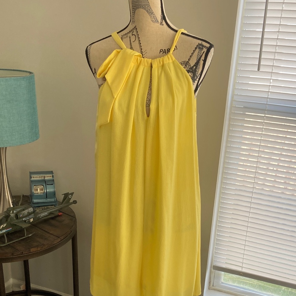 Very J Sunshine Yellow Mini Dress